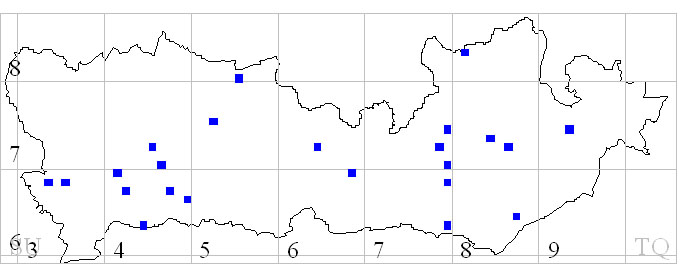 Fig 6. Breeding months distribution with likely overlapping territories eliminated